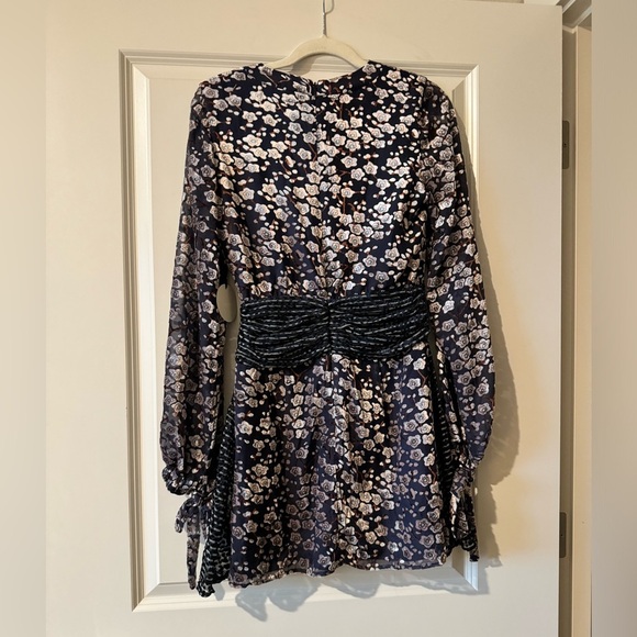 NEW Tularosa Revolve Brentwood Mini Dress Blue Floral Size Small NWT - Picture 7 of 7